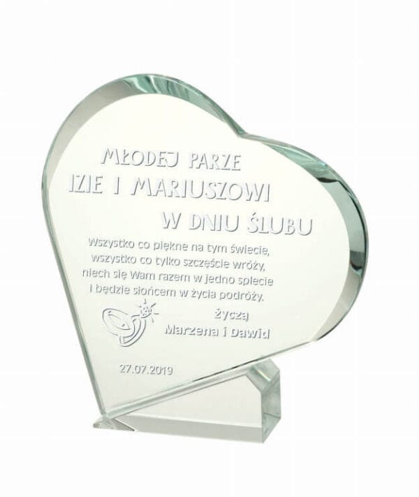 statuetka szklana SERCE GL.037
