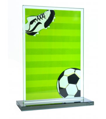 trofea szklane piłkarskie