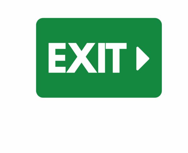 exit tabliczka informacyjna