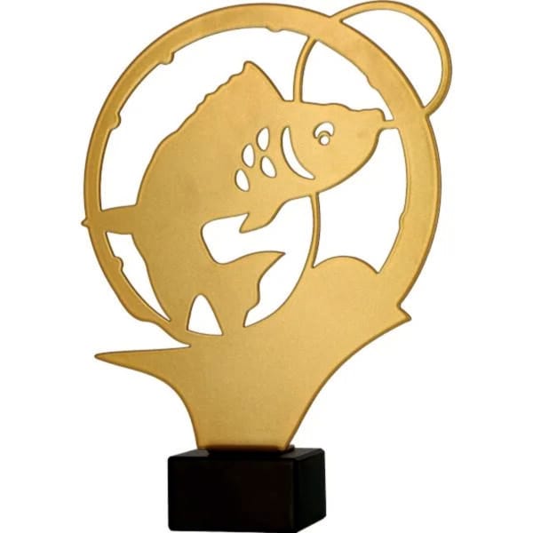 statuetka metalowa ML-FIS3 ryba wędkarstwo