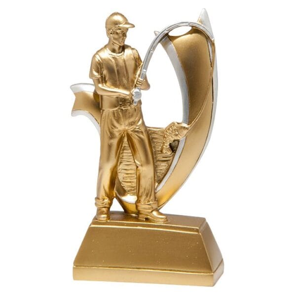 statuetka odlew wędkarz ryba RF85625
